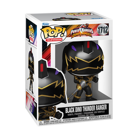 Funko Pop! Television: Power Rangers Dinothunder - Black Dinothunder Ranger #1712 Vinyl Figure