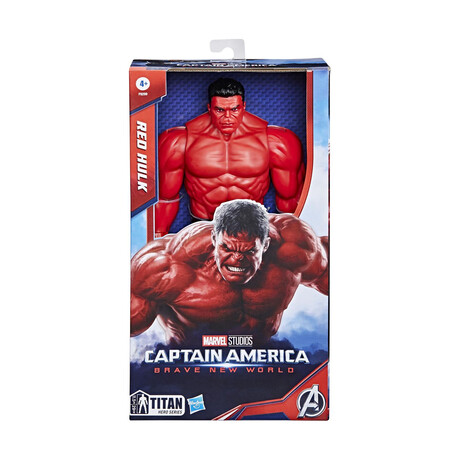 Hasbro Marvel Captain America: Brave new World - Titan Heroes red Hulk Villain Figure (F9299)