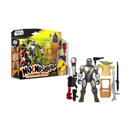 Hasbro Disney Mixmashers: Star Wars - the Mandalorian & Grogu Deluxe Figures (G0300)