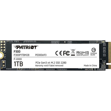 Patriot ssd P300 1tb m.2 Pcie 3.0 Nvme (P300p1tbm28) (Patrp300p1tbm28)