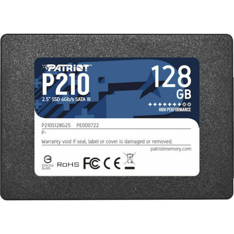 Patriot P210 128 gb Black Sata 6 Gb/s 25" (P210s128g25) (Patrp210s128g25)