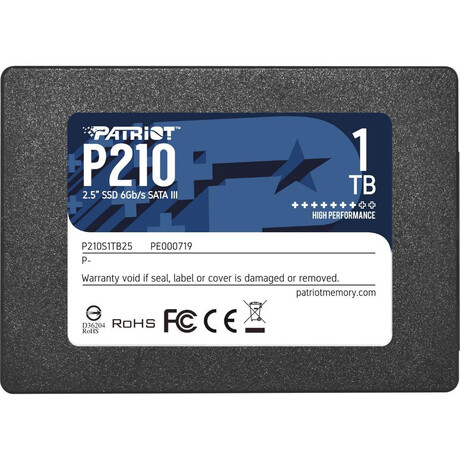 Patriot P210 1 tb Black Sata 6 Gb/s 25" (P210s1tb25) (Patrp210s1tb25)