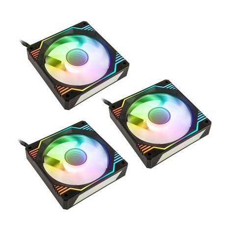 Kolink Umbra X 120mm ARGB High Performance PWM Fan Triple Pack - Black