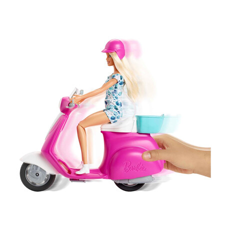 Mattel Barbie: Barbie Vehicles - Barbie Scooter & Doll (Gbk85)
