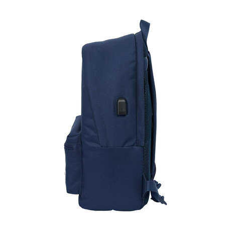 Safta: Real Madrid - Laptop Double Backpack (40cm) Navy Blue + usb (642469820)