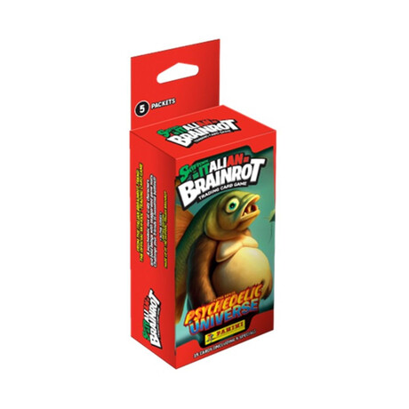 Panini Italian Brainrot: Alpha Series - Psychedelic Universe eco Blister (5 Packs of 7 Cards)