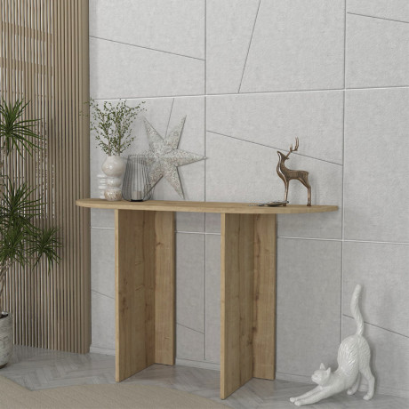 Κονσόλα Cortado Megapap Χρώμα Sapphire oak 120x35x75εκ.