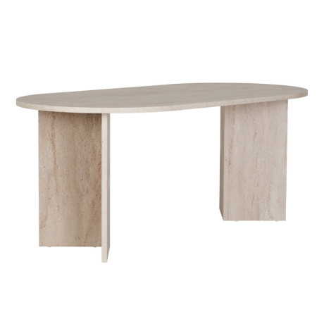 Τραπέζι Sablin Megapap Χρώμα Travertine 180x89,5x75εκ.