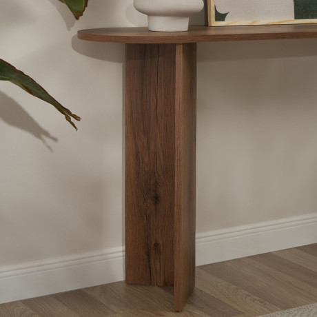 Κονσόλα Sira Megapap Χρώμα Καρυδί 150x35x75εκ.