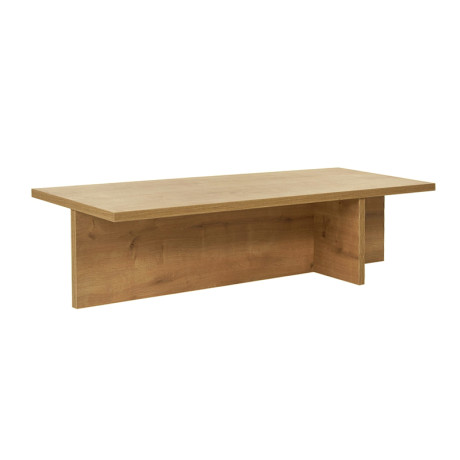 Τραπεζάκι Σαλονιού Harbor Megapap Χρώμα Sapphire oak 120x45x30εκ.