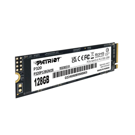 Patriot P320 128gb Pcie 3.0 x4 Nvme 1.3 m.2 2280 (P320p128gm28) (Patrp320p128gm28)