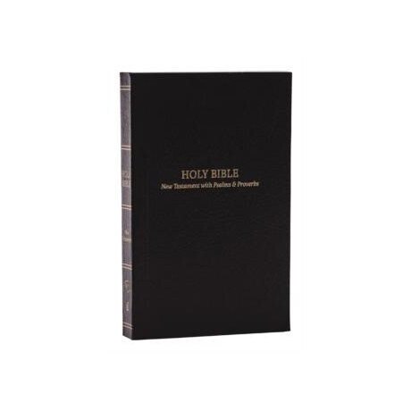 Kjv Holy Bible: Pocket new Testament With Psalms and Proverbs, Black Softcover, red Letter, Comfort Print: King James Version