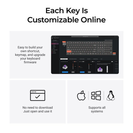 Keychron k10 he (K10h-j1) Shine-Through Wireless Magnetic Hall Effect rgb Keyboard 100% us Layout