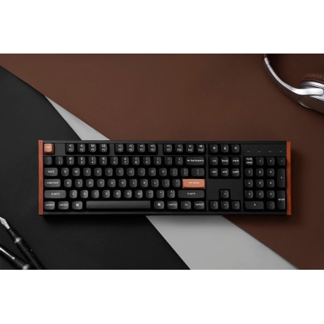 Keychron k10 he (K10h-f1) Special Wood Edition Wireless Magnetic Hall Effect rgb Keyboard 100% us