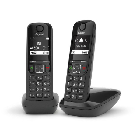 Gigaset Wireless Phone As690 duo Black (L36852-H2816-D201) (Ggsas690duo-bk)