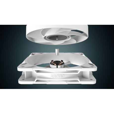 Arctic p12 pro pst (White) - pwm 120mm Case fan - Fluid Dynamic Bearing - max 3000 rpm - pwm Regulat