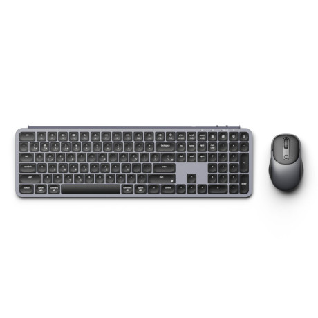 Keychron b6 pro Combo (Kcbd4-gr) Ultraslim Wireless Keyboard and Mouse 100% gr - Space Grey