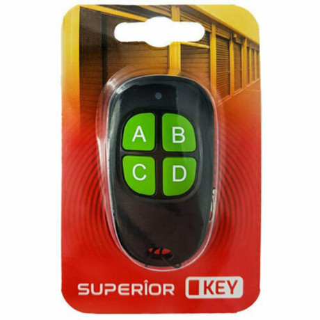 Superior Τηλεχειριστήριο Γκαραζόπορτας key με 4 Κανάλια και Σταθερή Συχνότητα 433,92 mhz (Suprf003) (Sprsuprf003)