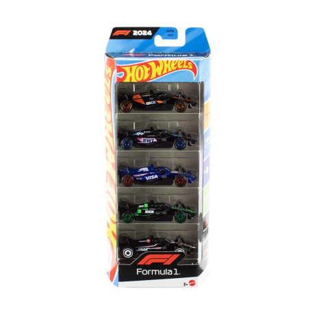 Mattel hot Wheels: Formula 1 Themed Racing Team 1:64 - set of 5 (Jgf58)