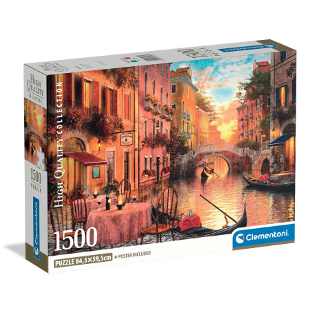 Clementoni Παζλ High Quality Collection Βενετία 1500 τμχ - Compact Box