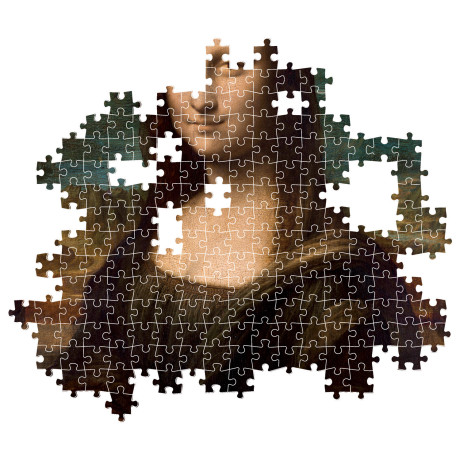 Clementoni Παζλ Museum Collection Leonardo da Vinci: Μόνα Λίζα 1000 τμχ - Compact Box