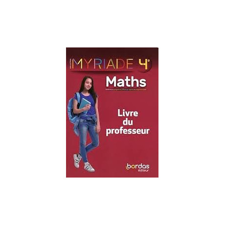 Myriade Maths 2021 Livre du Professeur 4th ed