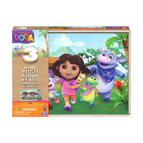 Spin Master Board Games:: Dora 3 Παιχνίδια Παζλ με τη Ντόρα (6071059)