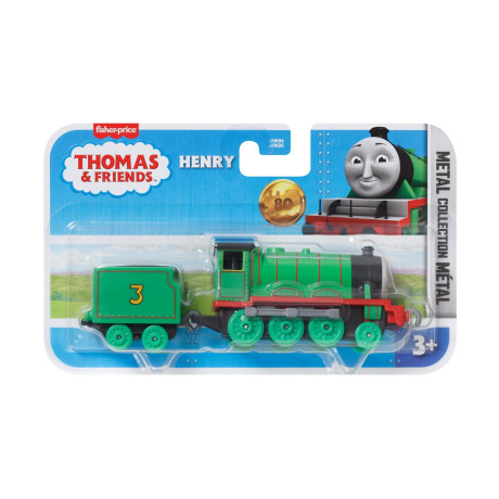 Fisher-Price Thomas and Friends: Push Along Trains - Henry Train With box car (Jgf91)