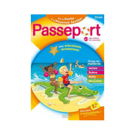 Passeport Maternelle - de la Petite a la Moyenne Section (3-4 Ans) Cahier de Vacances 2025
