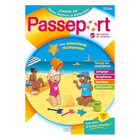 Passeport Maternelle - Jentre en Petite Section (2-3 Ans) Cahier de Vacances 2025