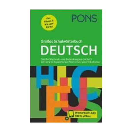Pons Gro?es Schulworterbuch Deutsch