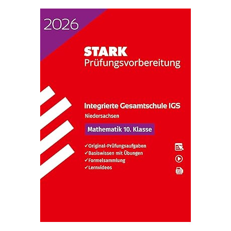 Mathematik 10. Klasse Integrierte Gesamtschule (Igs) 2026 Niedersachsen Prufungsvorbereitung
