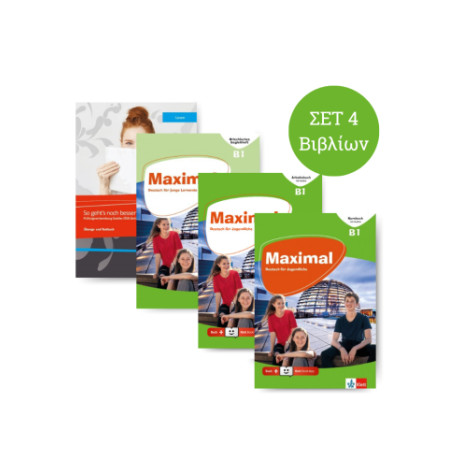 Maximal b1 Power Pack (Kursbuch+ Arbeitsbuch+ Begleitheft+ so Geh'ts zu Lesen b1) (+klett Book App)