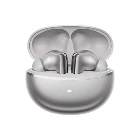 Qcy Melobuds n70 anc Silver Titanium - 55dbtws Flagship hi-res Earbuds bt 6.0 Ipx5 Wireless Charge