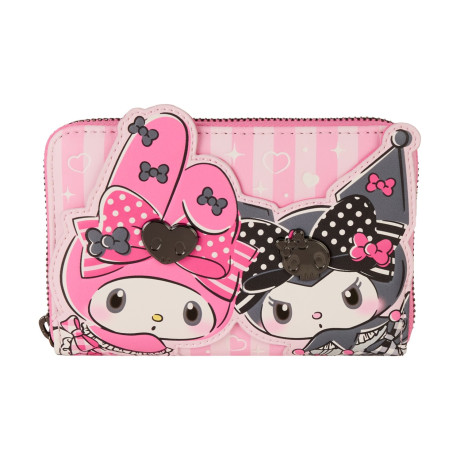 Loungefly Sanrio: my Melody and Kuromi zip Around Wallet (Sanwa1037)