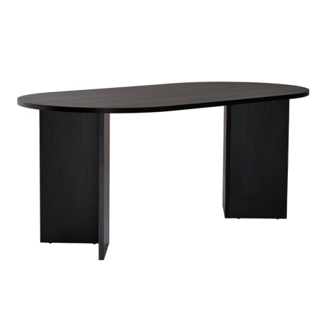 Τραπέζι Sablin Megapap Χρώμα Black Wood 180x89,5x75εκ.