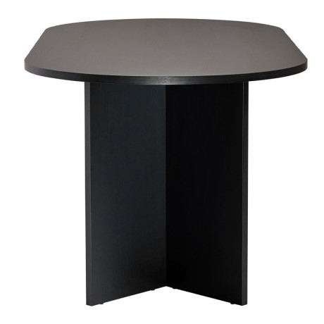 Τραπέζι Sablin Megapap Χρώμα Black Wood 180x89,5x75εκ.