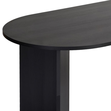 Τραπέζι Sablin Megapap Χρώμα Black Wood 180x89,5x75εκ.