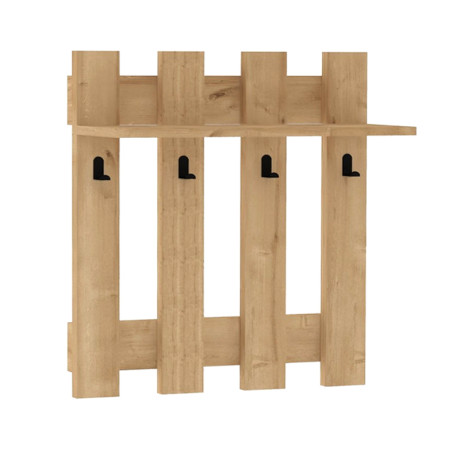 Κρεμάστρα Τοίχου Carina Megapap Χρώμα Sapphire oak 70x18x70εκ.