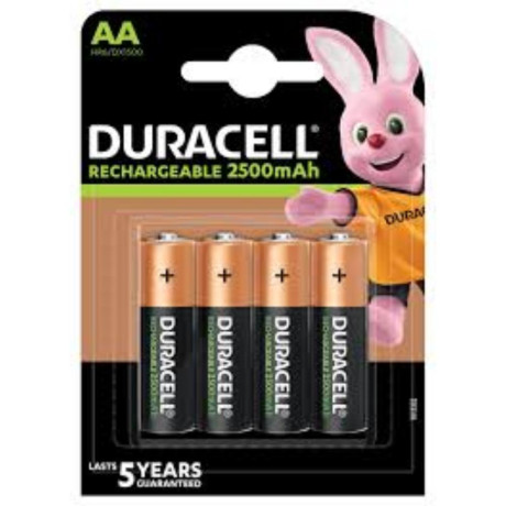 Duracell Rechargeable ni-mh R6/aa 2500 mah (Blister) - 4 Sztuki (Dur13362)