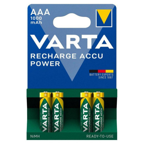 Varta Ready2use r03 aaa ni-mh Rechargeable Batteries 1000 mah (Vart11680)