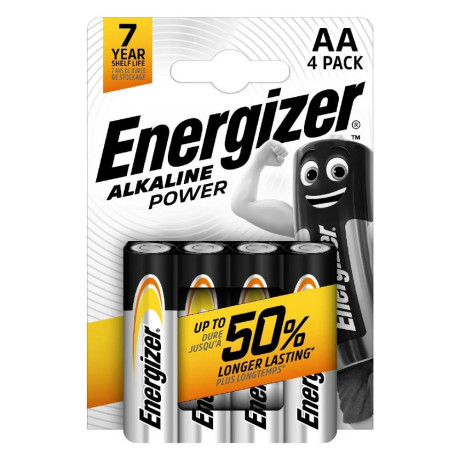 Energizer Alkaline Power Lr6/aa Alkaline Battery (Blister) (Ene12)