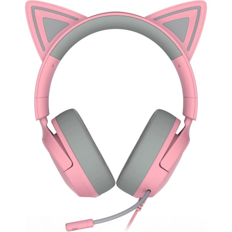 Kraken Kitty v3 x Quartz - Gaming Headset - Kitty Ears - 7.1 Surround - Pc/ps5/xbox/switch 2 - 3.5mm