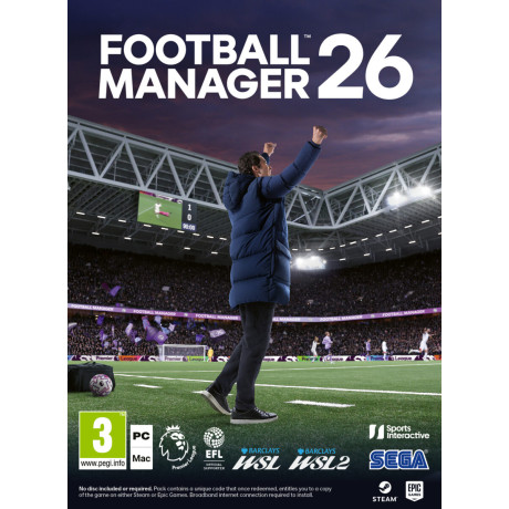 Football Manager 2026 pc (Code in a Box, Includes Greek Language)