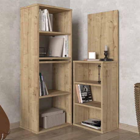 Γραφείο Εργασίας Πολυμορφικό Last Megapap Χρώμα Sapphire oak 119x44,7x123εκ.