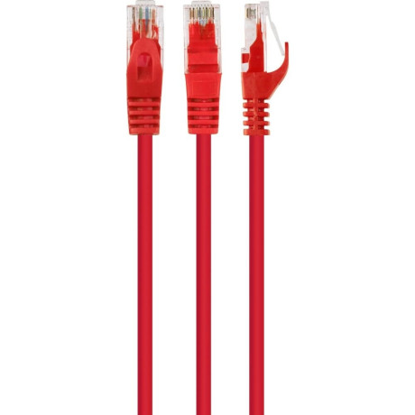 Cablexpert Patchcord cat 6 utp Molded Ends 1.5m red (Pp6u-1.5m/r) (Gempp6u-1.5m/r)