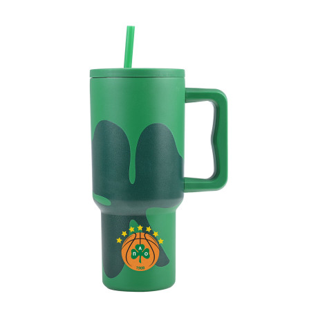 Estia Straw Tumbler xl sta 900ml Panathinaikos bc Estia Straw Tumbler xl sta 900ml Panathinaikos bc