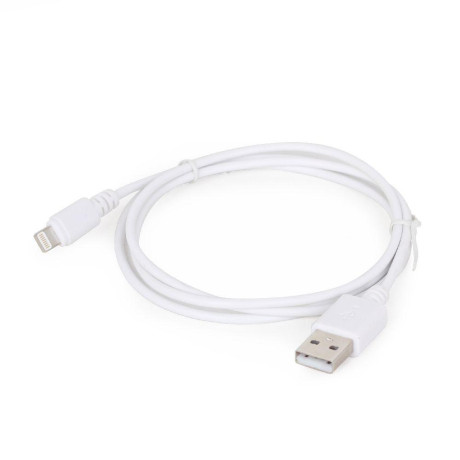 Gembird cc- Usb2-Amlm-w-1m usb to 8-pin Cable Charging Transmission (Ipad,iphone5/6/7/8/x) 1m White (cc-Usb2-Amlm-w-1m) (Gemcc-Usb2-Amlm-w-1m)