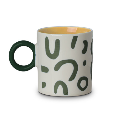 Estia Κουπα Mood Flow new Bone 450ml Πρασινη