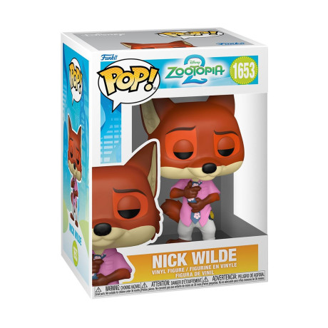 Funko  pop! Disney: Zootopia 2 - Nick Wilde #1653 Vinyl Figure Funko  pop! Disney: Zootopia 2 - Nick Wilde #1653 Vinyl Figure